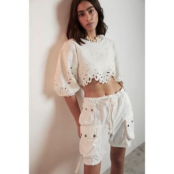 NWT Free People Moon Bay Parachute Shorts Size XS - Picture 2 of 12